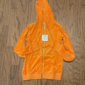 Orange Kids Hooded Jacket